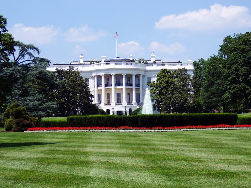 white house on a sunny day