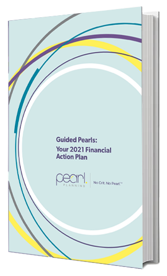 Book cover: Guided Pearls, your 2021 financial action plan