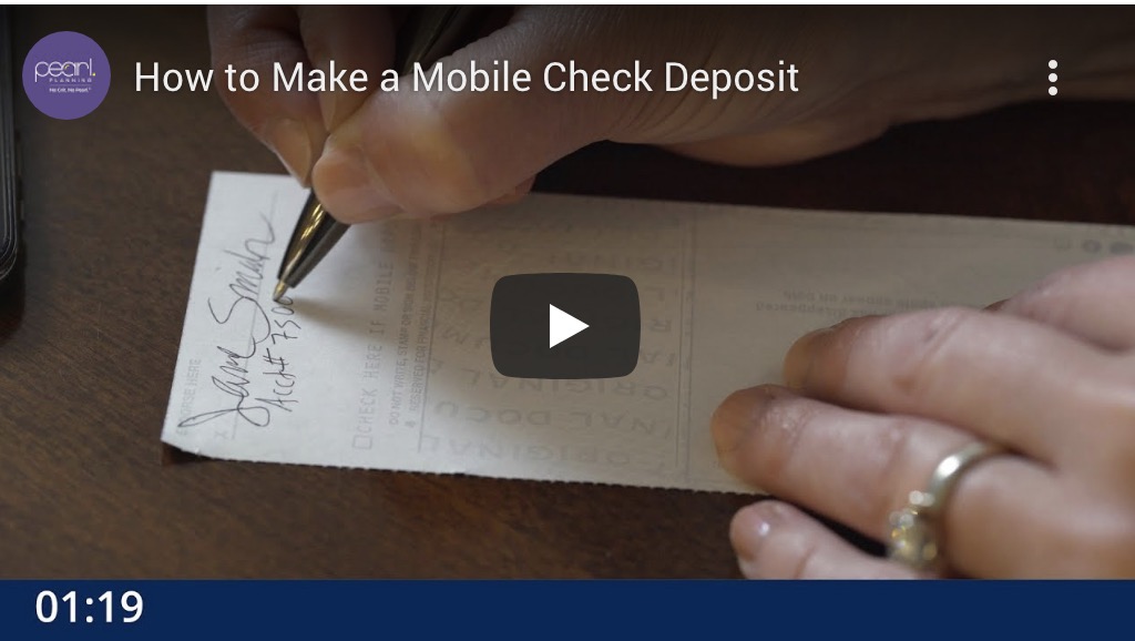 video still for how to make a mobile check deposit