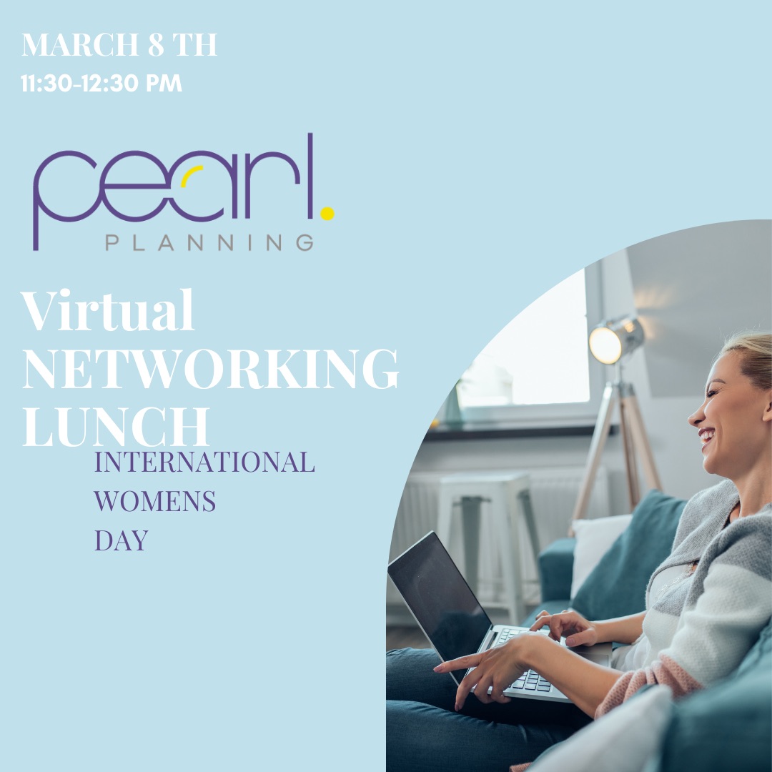 International women's day virtual lunch Pearl Planning